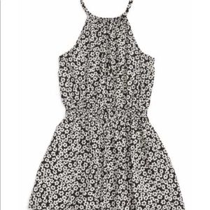 Tucker & Tate-  Black and White Floral Romper